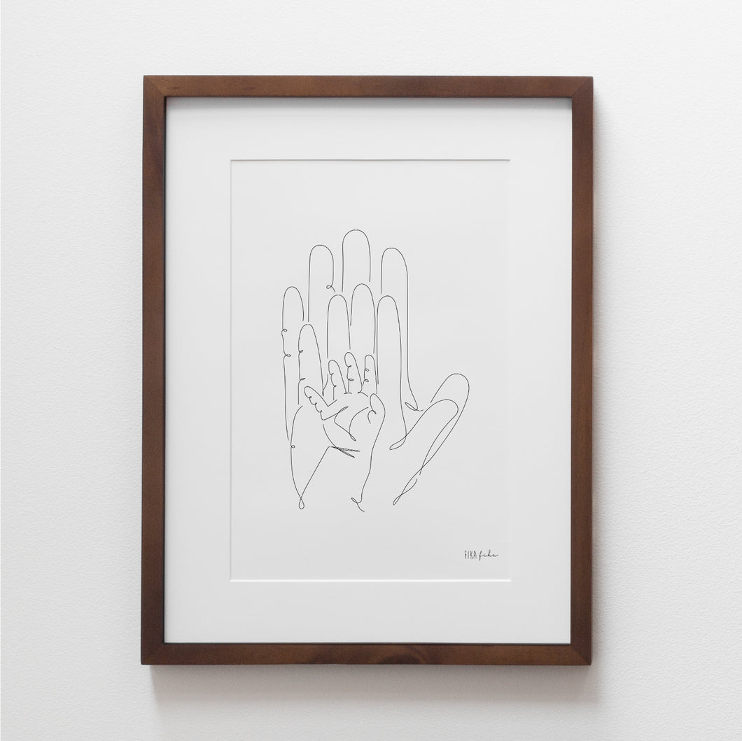 3 Hands Print