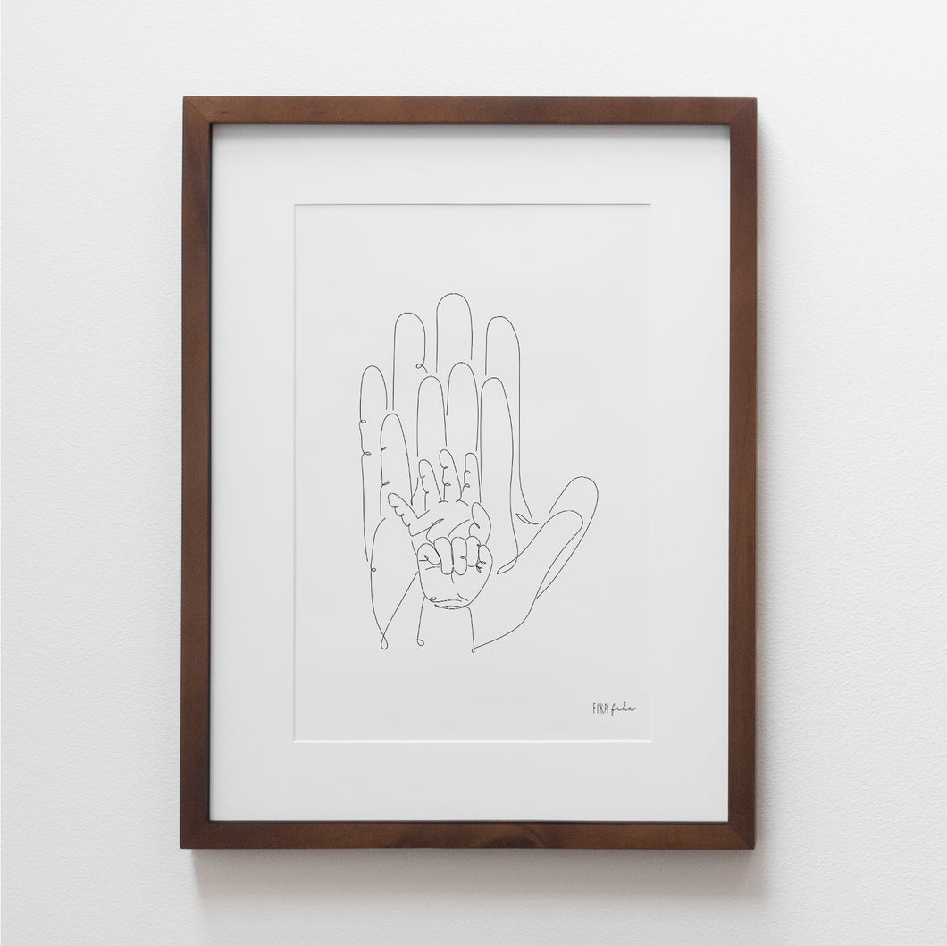 4 Hands Print