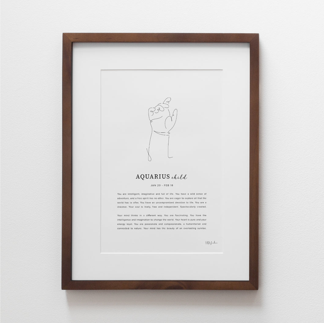 Zodiac Child Star Sign Print