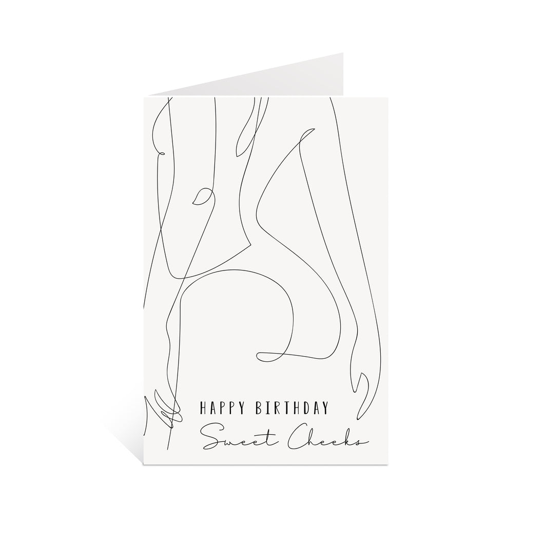 Happy Birthday Sweet Cheeks Card