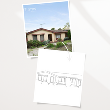 Load image into Gallery viewer, Custom Home Print - Line Art
