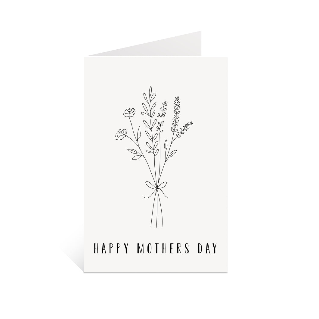 Mothers Day Flowers Card