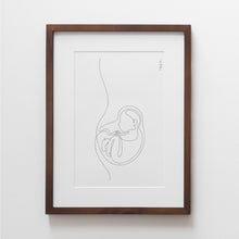 Load image into Gallery viewer, Baby in Womb Print
